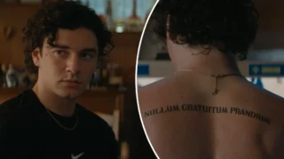 Off campus cosa significa il tatuaggio di Garrett Graham Nullum gratuitum prandium