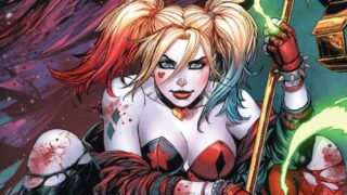 Harley quinn redesign ufficiale dc:  look rosso e dettagli sorprendenti
