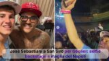 Jose Sebastiani a San Siro per Geolier selfie nel backstage e maglia del Napoli