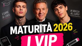 Maturità 2026: i vip all’esame da Pupo a Blanco