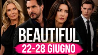 Beautiful, anticipazioni 22-28 giugno: la diagnosi choc di Taylor