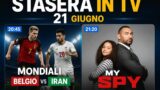 Stasera in tv 21 giugno: Belgio-Iran My Spy e tanto altro