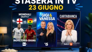 Stasera in tv 23 giugno: Mondiali e show