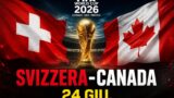 Mondiali 2026: Svizzera-Canada stasera su Rai1