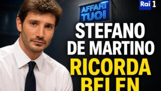 Stefano De Martino ricorda Belen ad Affari Tuoi