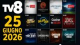 Cosa vedere stasera su TV8, 25 giugno 2026