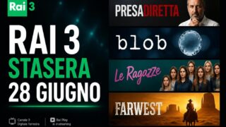 Cosa vedere stasera su Rai 3, 28 giugno 2026