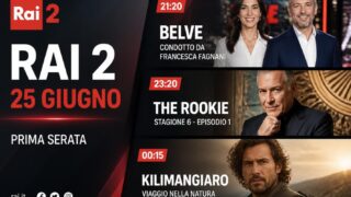 Cosa vedere stasera su Rai 2, 25 giugno 2026