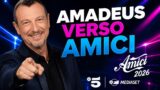 Amadeus verso Amici 2026 di Maria De Filippi
