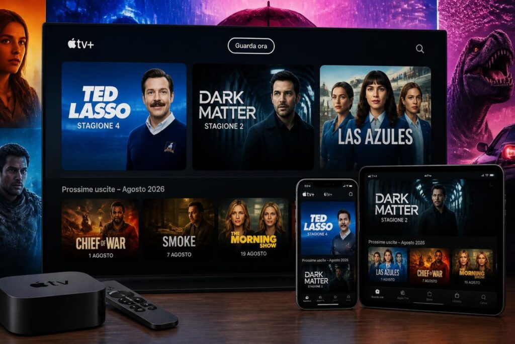 Apple TV agosto 2026: tutte le novità in streaming