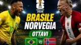 Brasile-Norvegia stasera su Rai 1: ottavi di finale Mondiali 2026