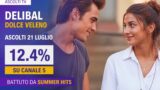 Delibal Dolce Veleno ascolti 21 luglio: 12.4% su Canale 5, battuto da Summer Hits