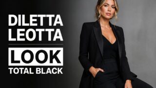 Diletta Leotta look total black
