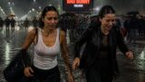 Elodie e Franceska fuga dal concerto di Bad Bunny