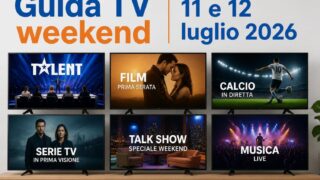 Guida tv weekend 11 e 12 luglio 2026 programmi e film da non perdere