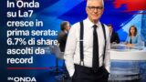 In Onda su La7 cresce in prima serata: 6.7% di share, ascolti da record