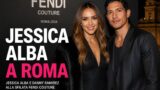 Jessica Alba a Roma Fendi con il fidanzato
