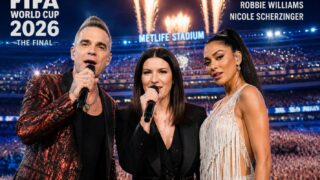 Laura Pausini alla cerimonia dei Mondiali 2026