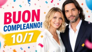 Martina Colombari e Lele Adani: oggi è il loro compleanno
