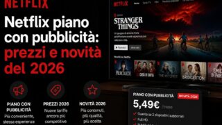 Netflix piano con pubblicita: prezzi e novita del 2026