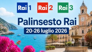Palinsesto Rai dal 20 al 26 luglio 2026