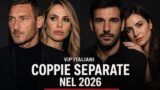 Separazioni vip 2026 da Totti Blasi a Edoardo Leo