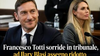 Totti batte Ilary assegno ridotto