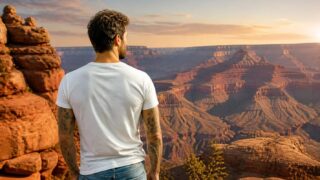 De Martino al Grand Canyon con il figlio Santiago