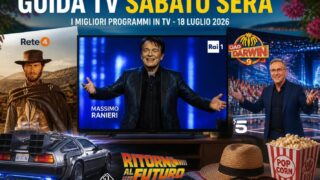 Programmi TV sabato 8 agosto 2026 prima serata